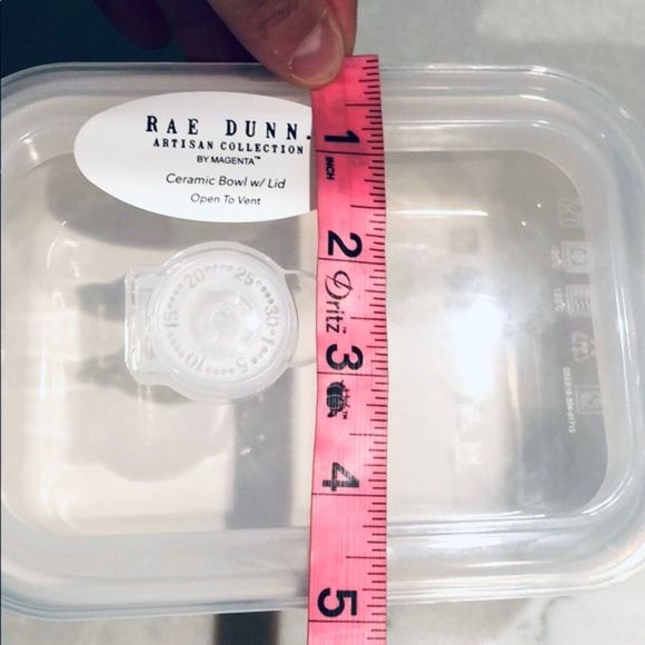 NWT Rae Dunn 2 pieces Lunch & Delish Ceramic Containers Set with Vented Lid New - Picture 12 of 15